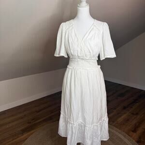 Baltic Born White Midi Dress | Size S | Cottagecore Dream
